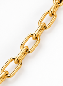 Mini Clip Chain 18k gild