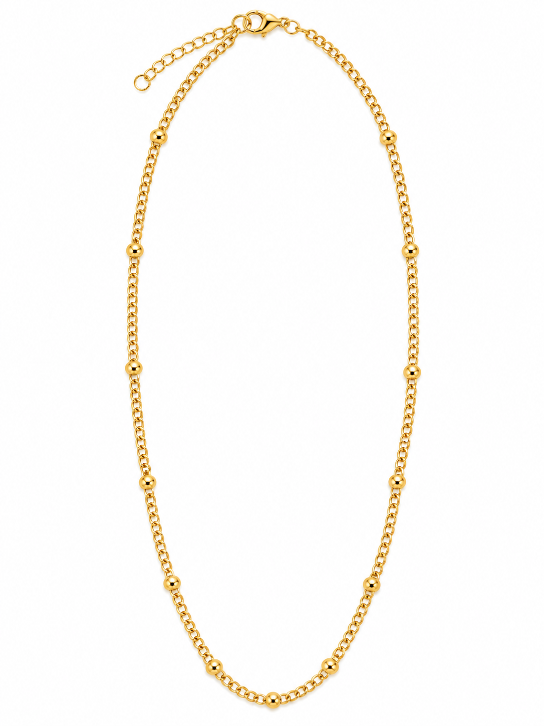Golden Dots Necklace chain 18k gild