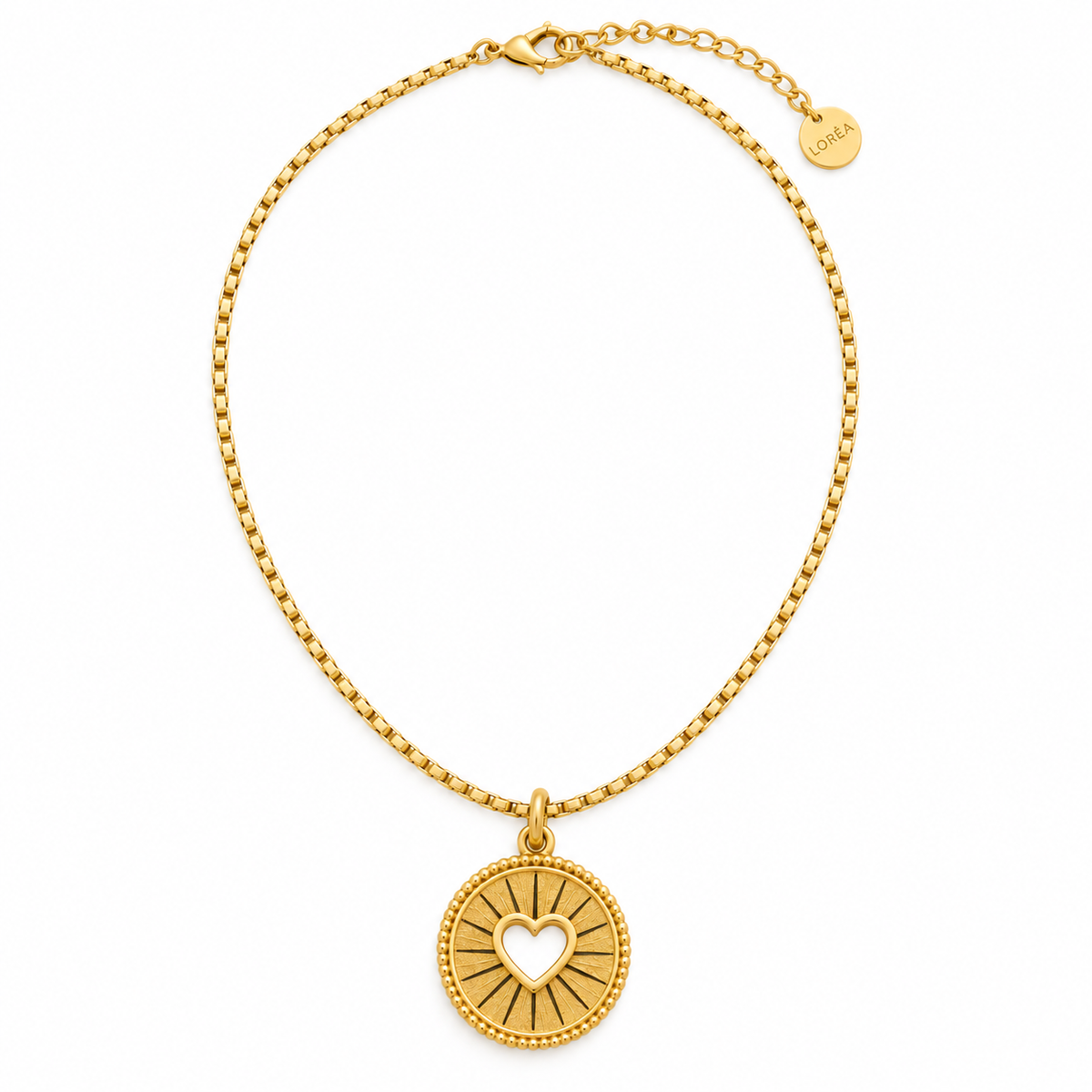 Heart Medallion Charm Pendant