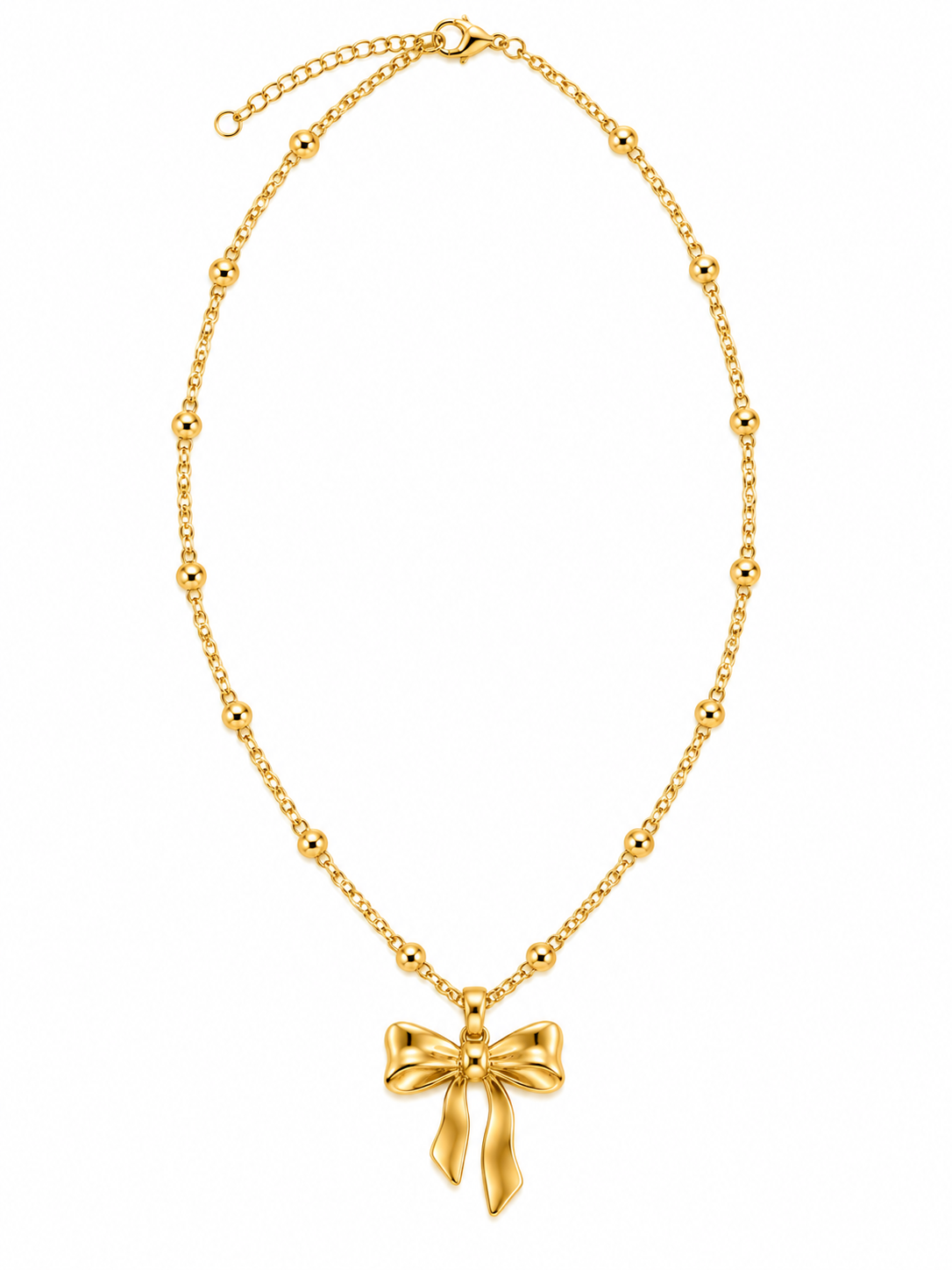 Golden Bow Pendant