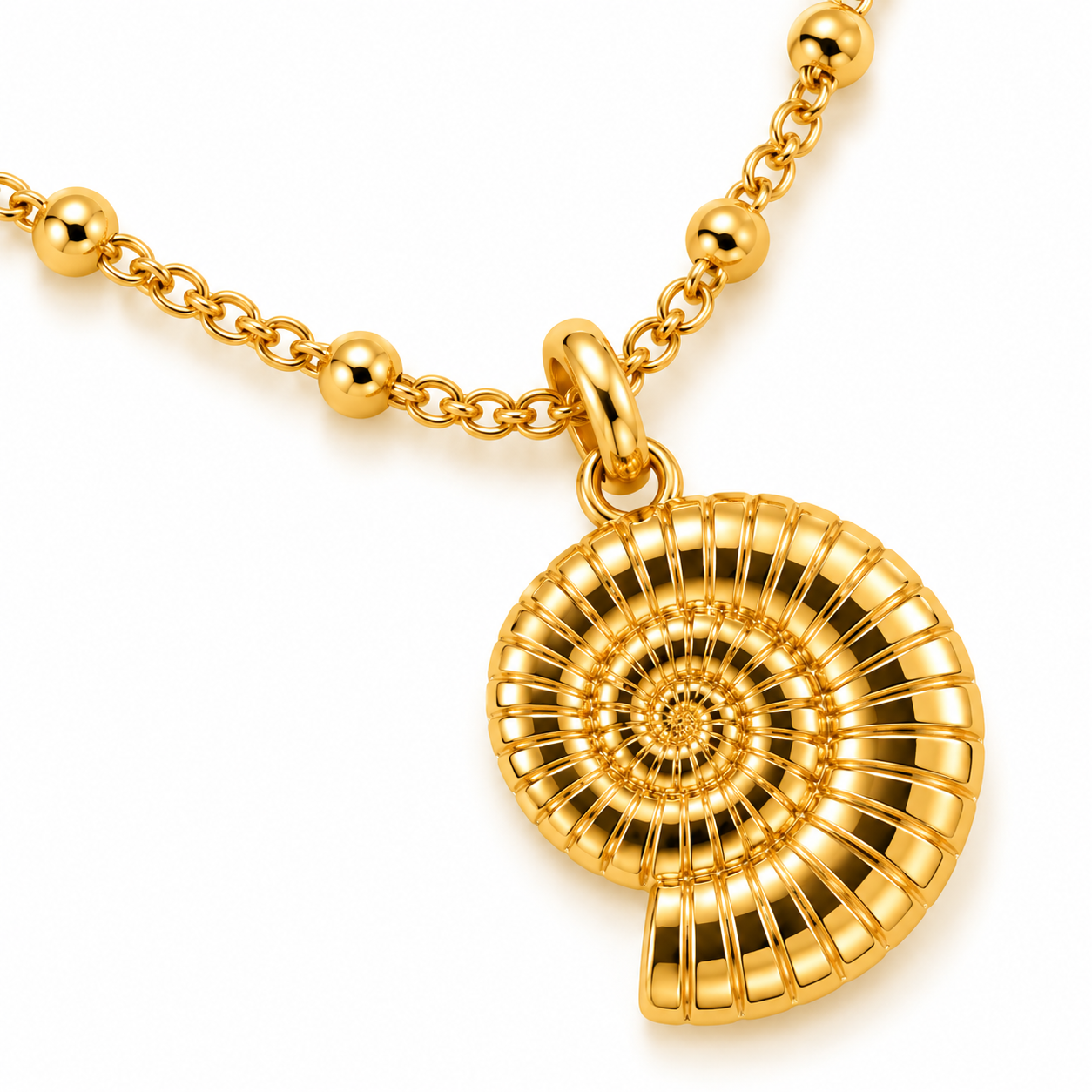 Nautilus Spiral Pendant