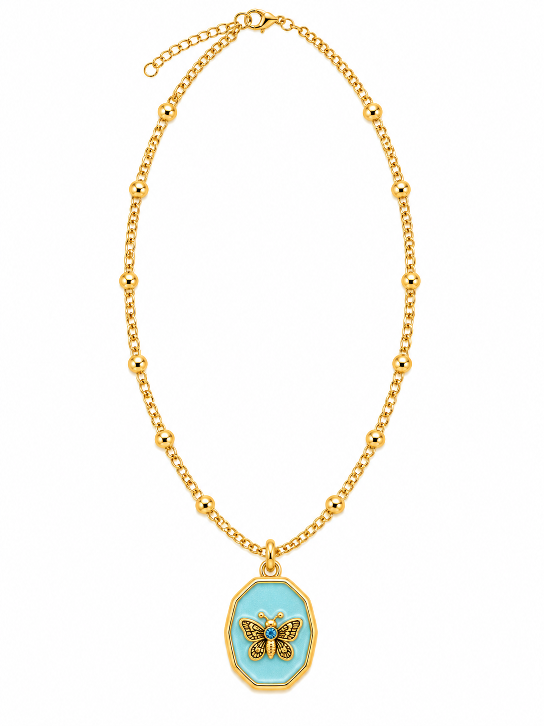 Butterfly Enamel Pendant