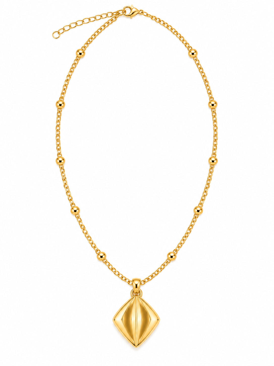 Diamond Locket Charm Pendant