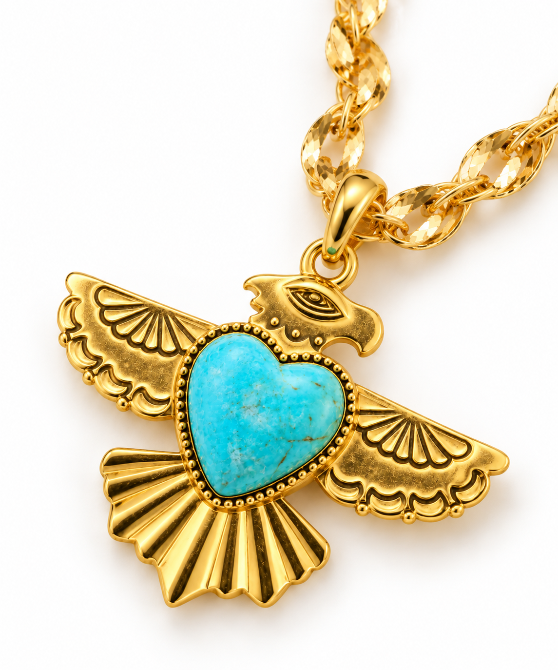 Celestial Heart Thunderbird Pendant