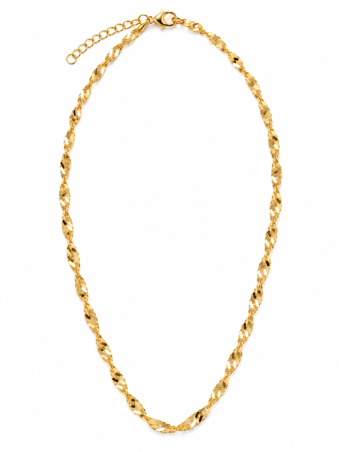 Golden Twist Necklace 18k gild