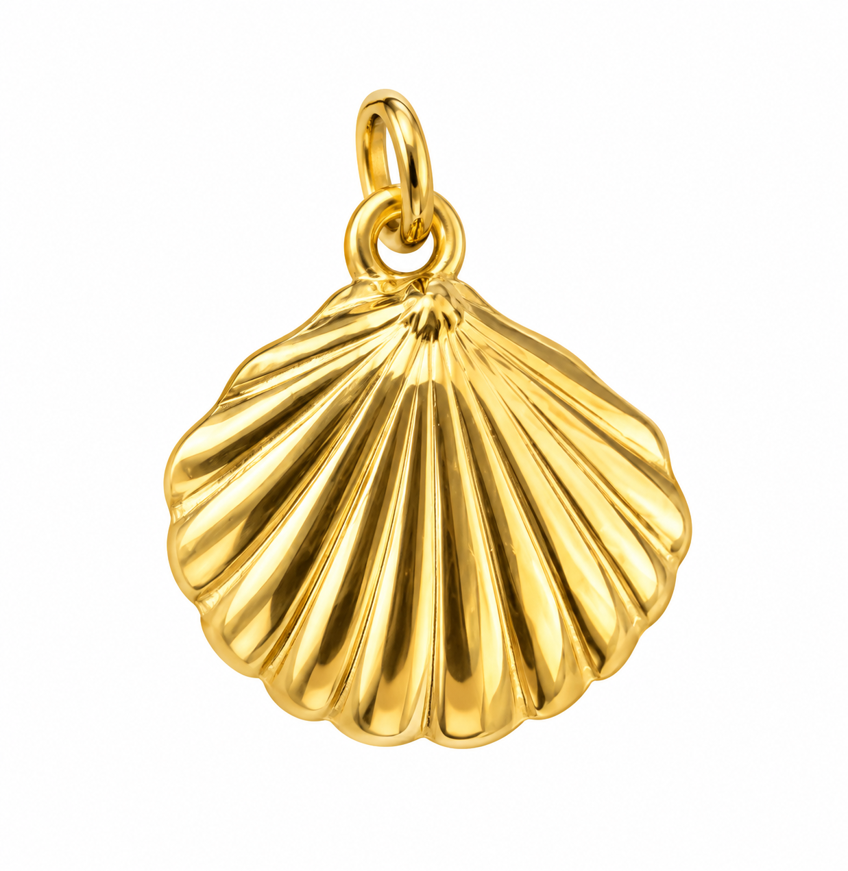 Golden Seashell Pendant
