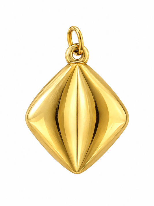 Diamond Locket Charm Pendant