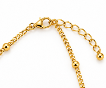 Golden Dots Necklace chain 18k gild
