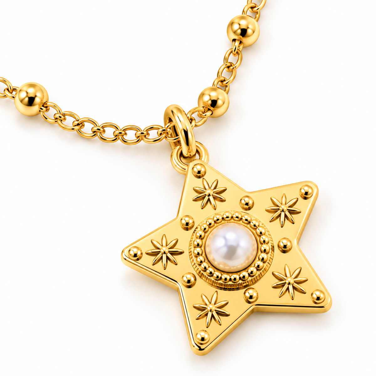 Stella Pearl Star Pendant