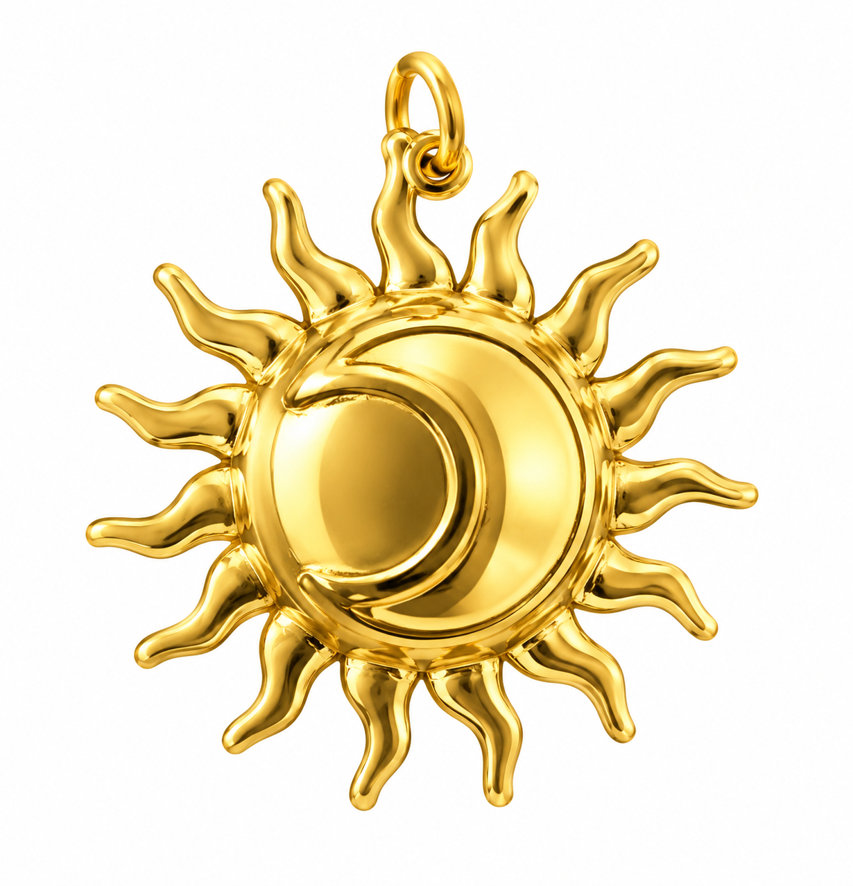 Sun‑Moon Celestial Charm Pendant