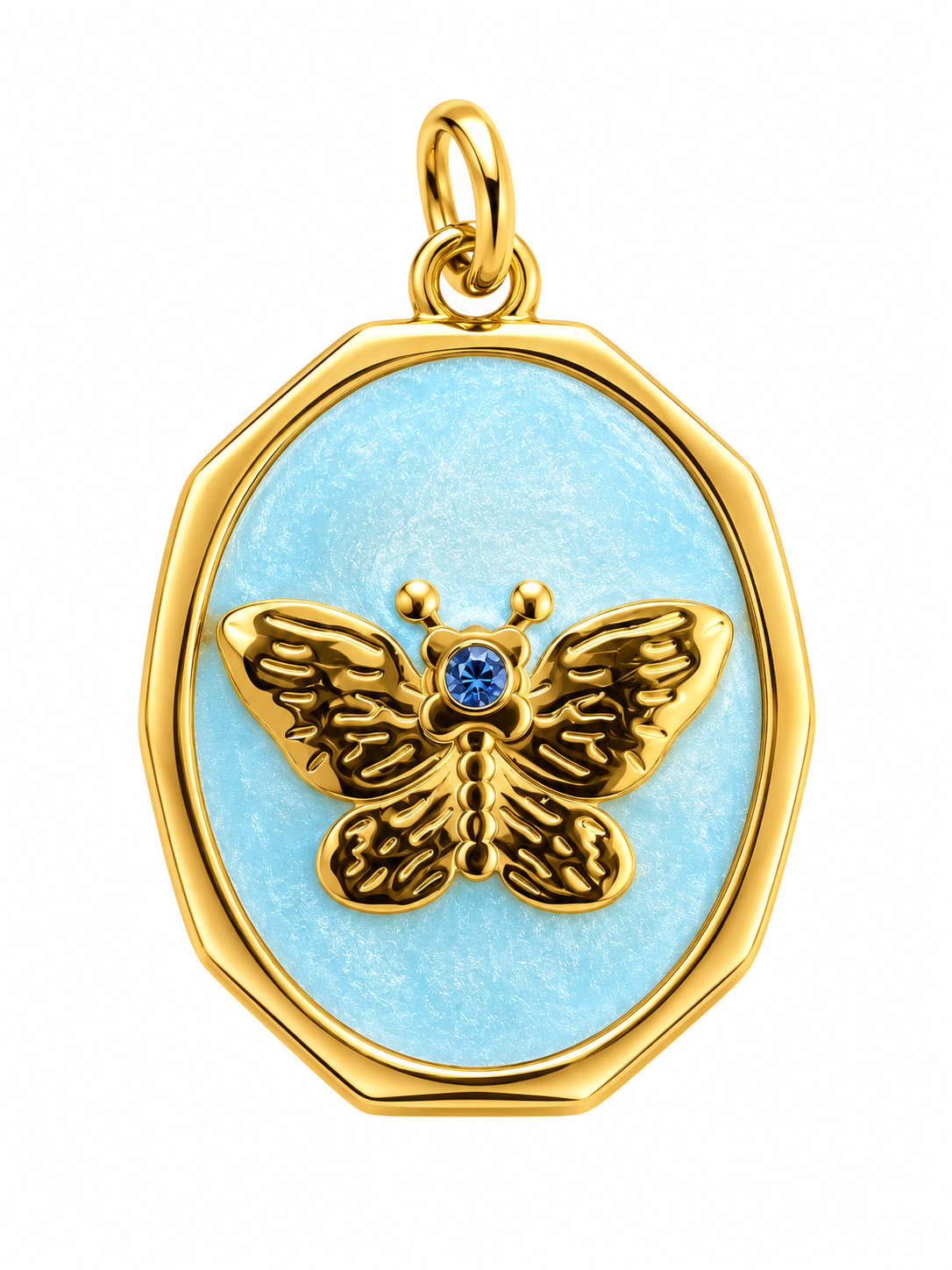Butterfly Enamel Pendant