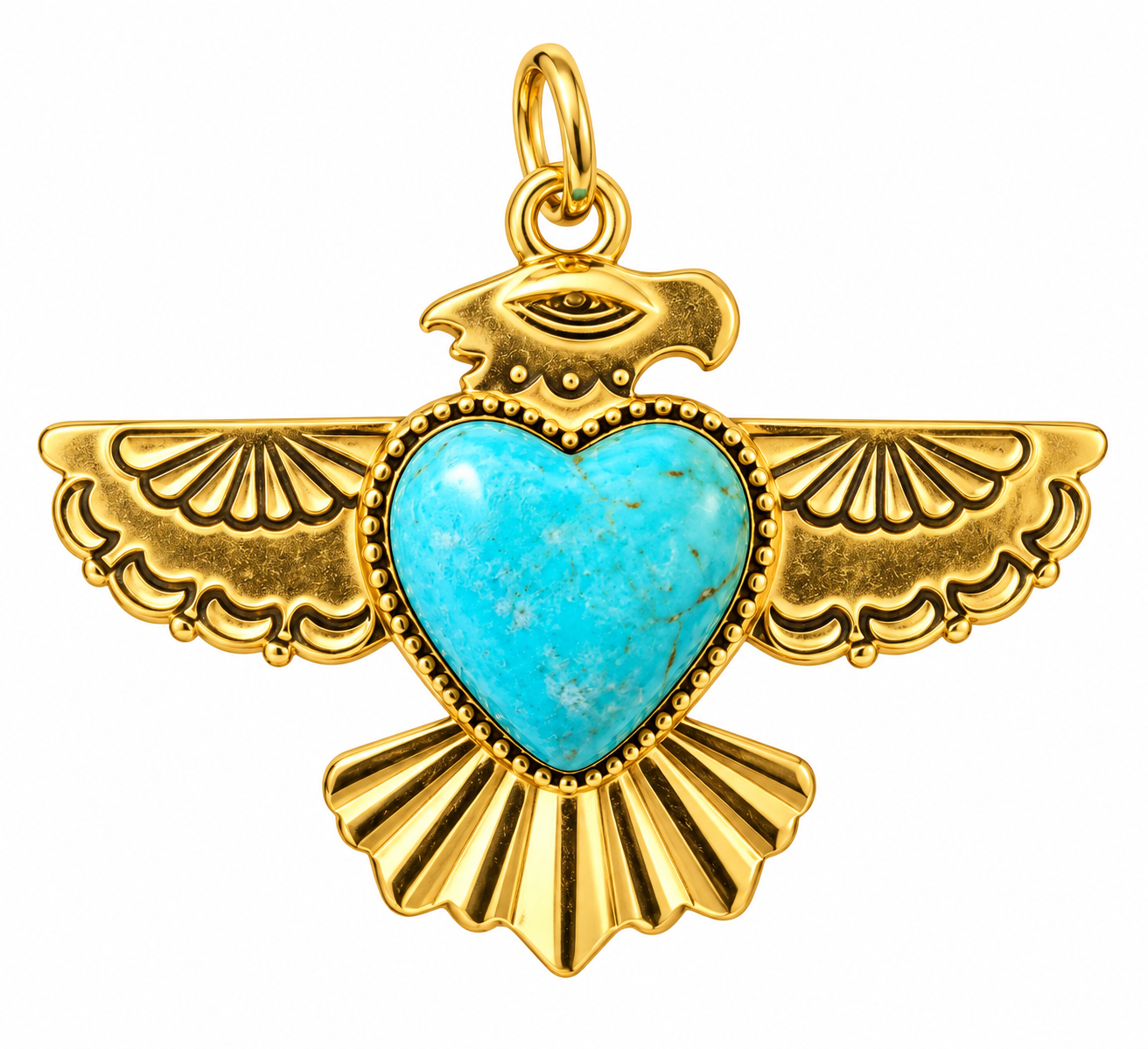 Celestial Heart Thunderbird Pendant