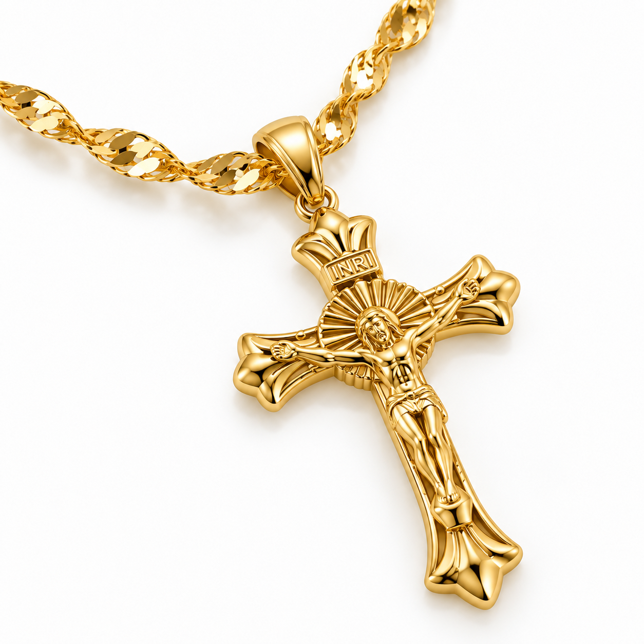 Halo Crucifix Pendant