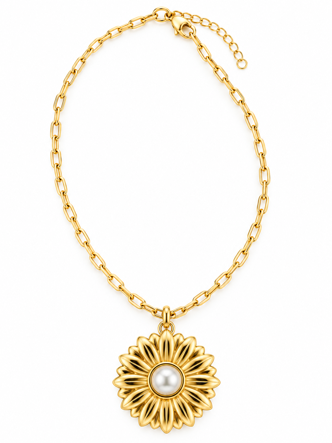 Pearl Sunflower Pendant