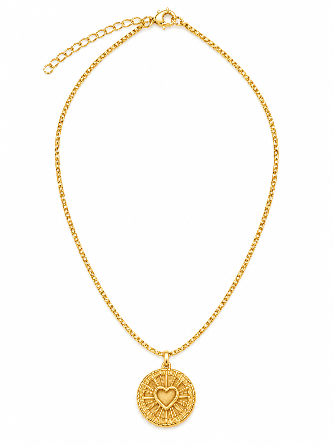 Heart Medallion Charm Pendant